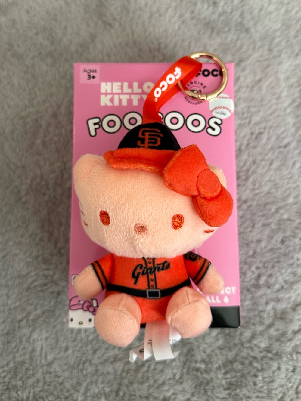 FOCO San Francisco Giants Hello Kitty Plush Charm